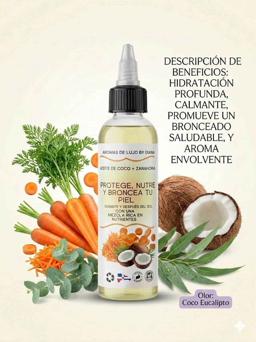 Aceite de zanahoria y coco