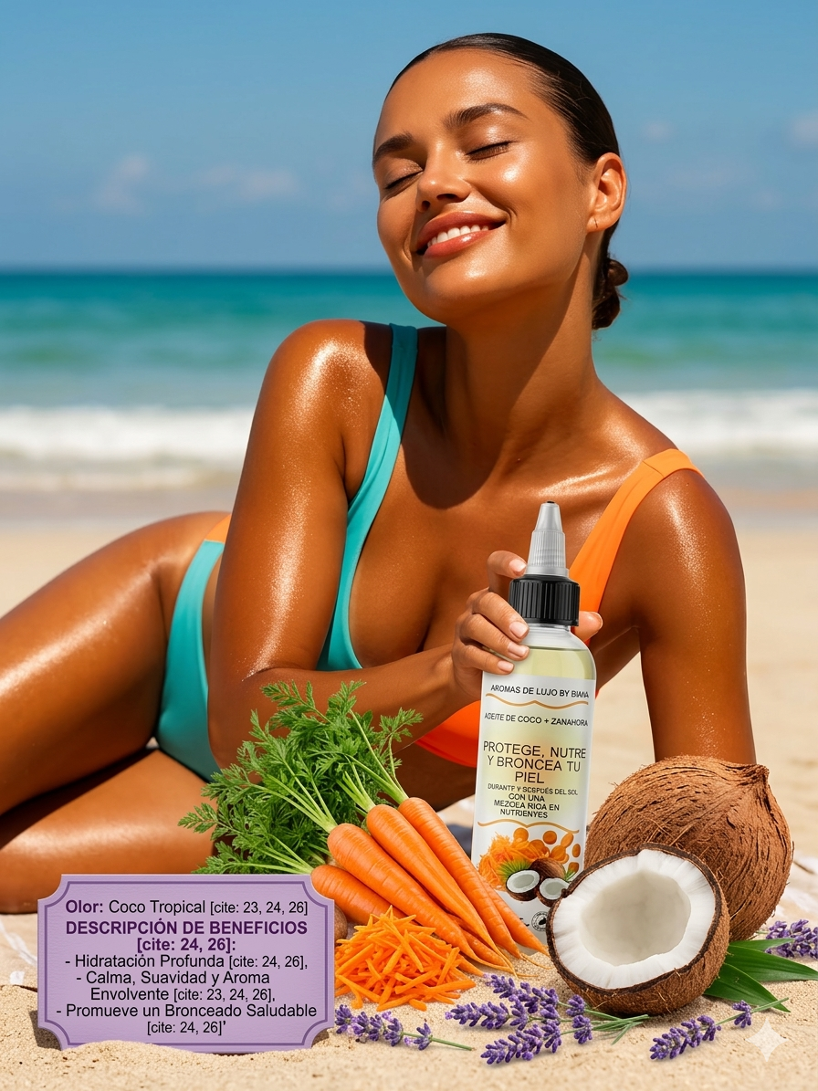 Aceite de zanahoria y coco